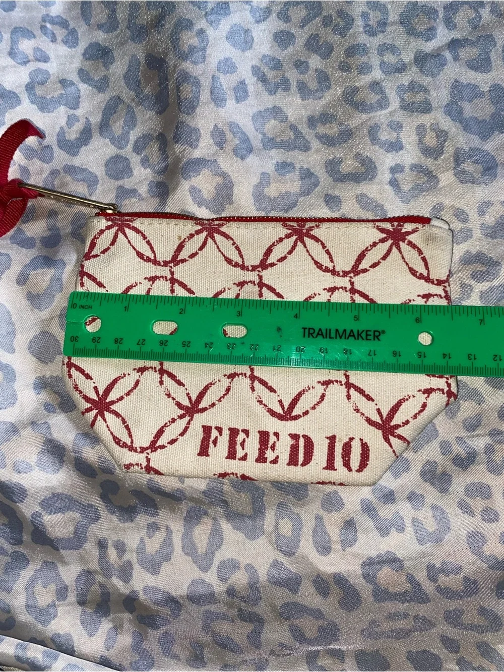 Canvas cosmetic pouch by clarinet